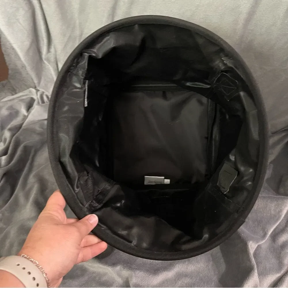 Thirty-One Mini Storage Bin in Charcoal Crosshatch